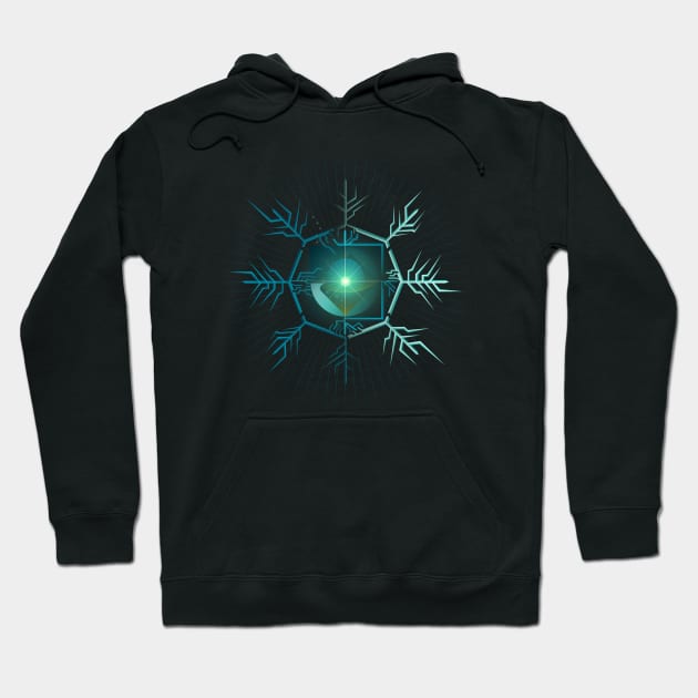 SNOWFLAKE FREEZE PORTAL BRIDGE 01 Hoodie by roombirth